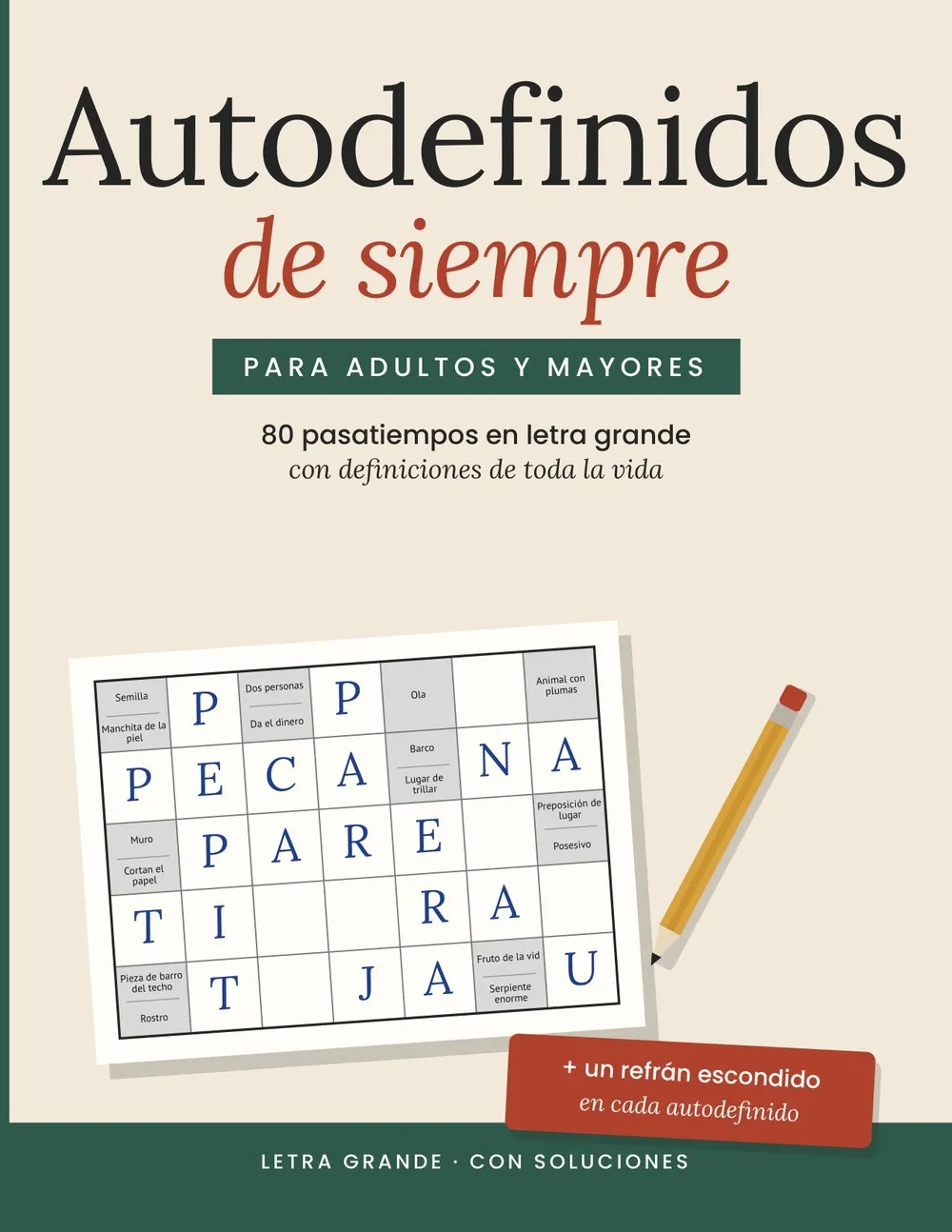 Portada de «Autodefinidos de siempre para adultos y mayores»
