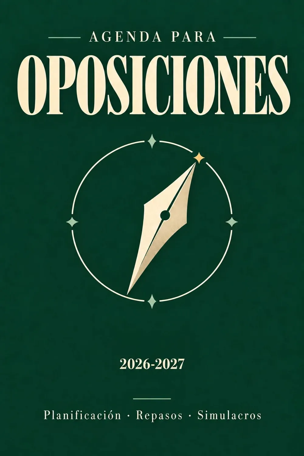 Portada de «Agenda para oposiciones 2026-2027»